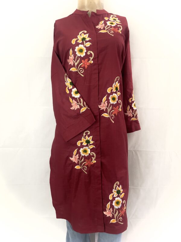 1 PC EMBROIDERED UNSTITCHED LAWN SHIRT