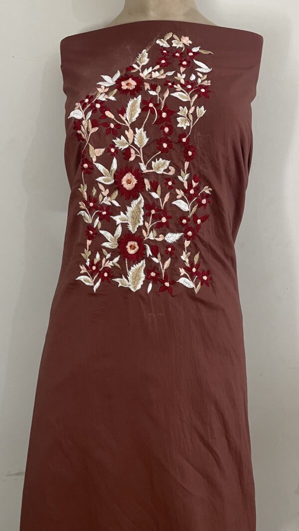 1 PC EMBROIDERED UNSTITCHED LAWN SHIRT